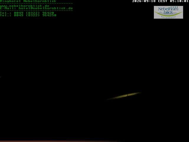 Archived image Webcam Hotel Nebelhornblick