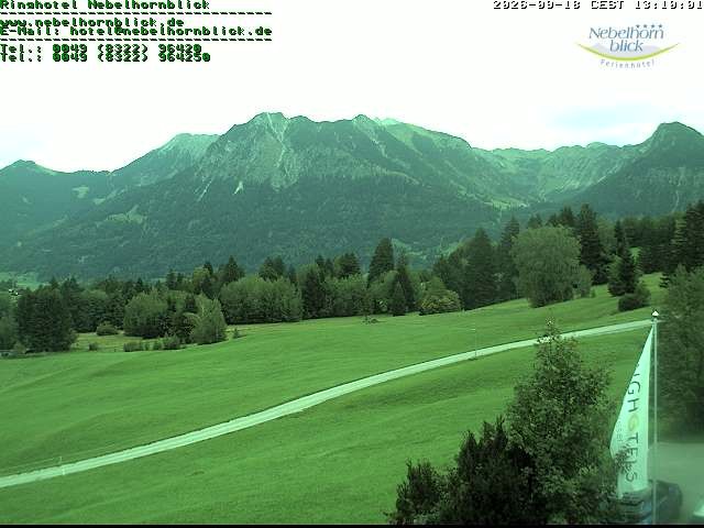 Archived image Webcam Hotel Nebelhornblick