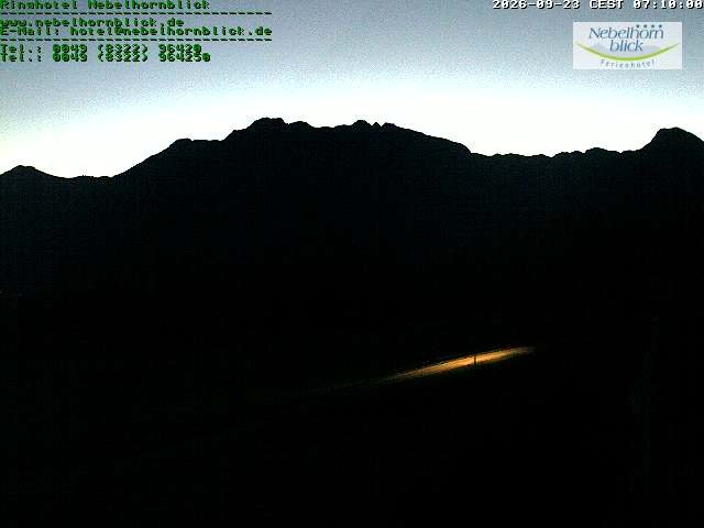 Archived image Webcam Hotel Nebelhornblick