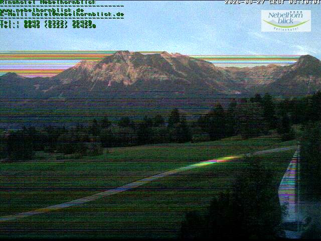 Archiv Foto Webcam Nebelhornblick