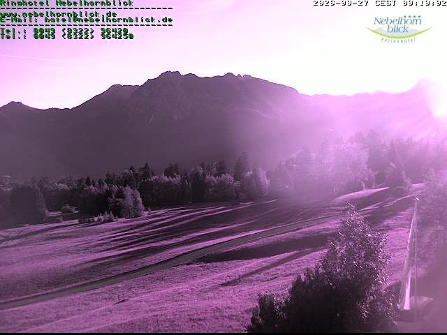 Archiv Foto Webcam Nebelhornblick