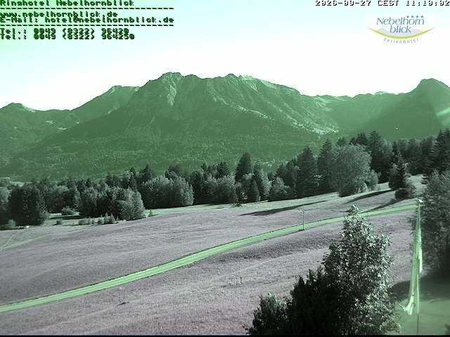 Archiv Foto Webcam Nebelhornblick
