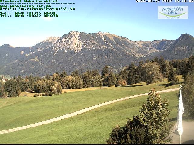Archiv Foto Webcam Nebelhornblick
