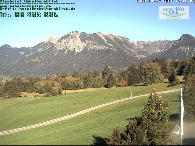 Archiv Foto Webcam Nebelhornblick
