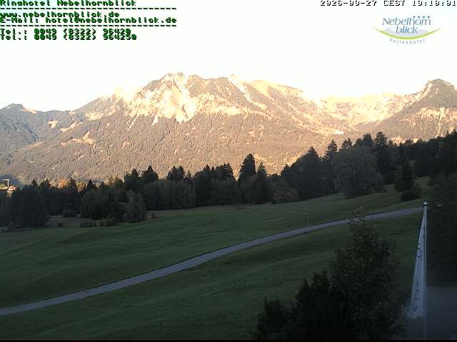 Archiv Foto Webcam Nebelhornblick