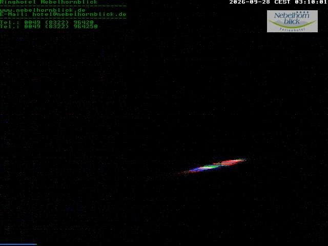 Archived image Webcam Hotel Nebelhornblick