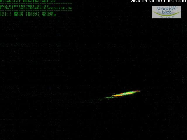 Archived image Webcam Hotel Nebelhornblick