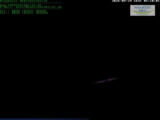 Archived image Webcam Hotel Nebelhornblick