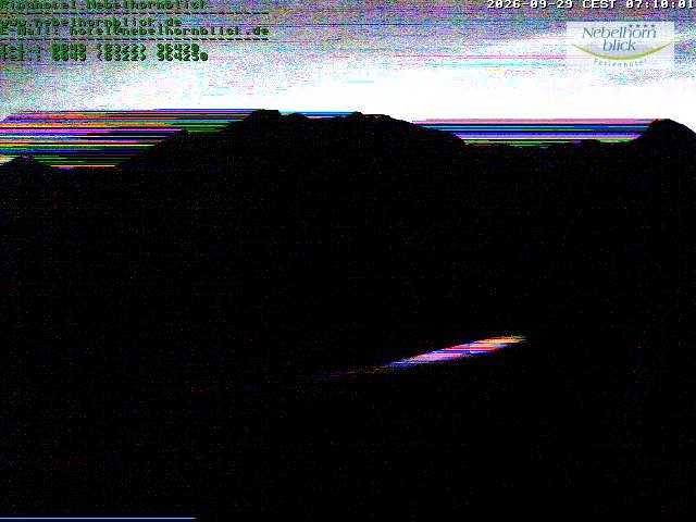 Archived image Webcam Hotel Nebelhornblick