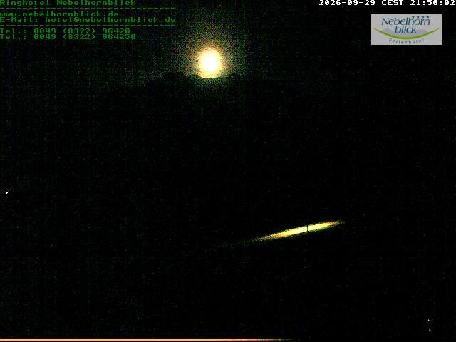 Archived image Webcam Hotel Nebelhornblick