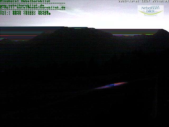 Archiv Foto Webcam Nebelhornblick