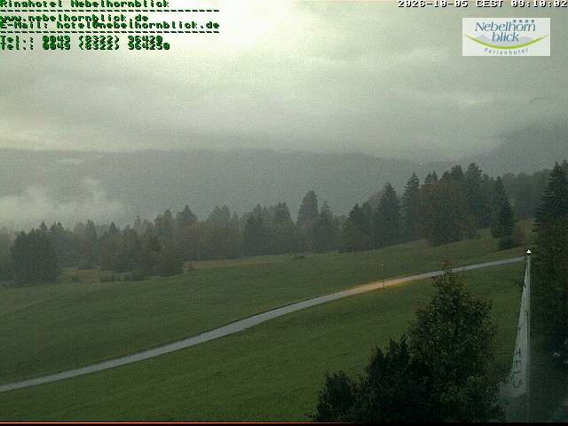 Archiv Foto Webcam Nebelhornblick