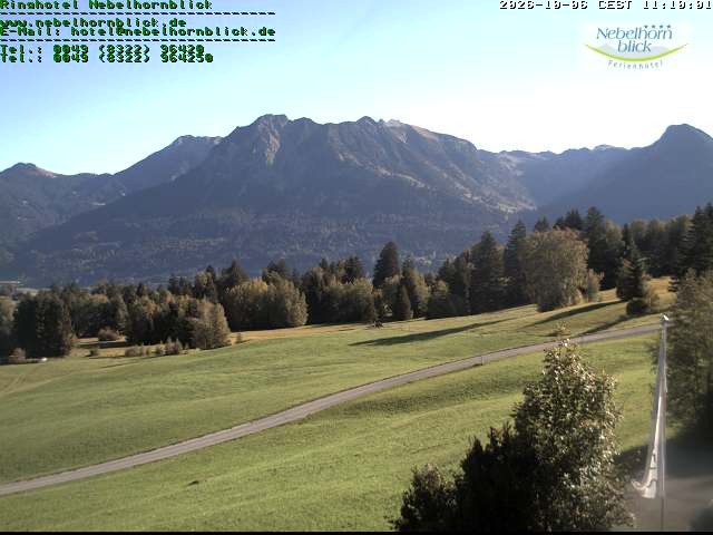 Archiv Foto Webcam Nebelhornblick