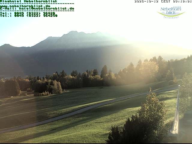 Archiv Foto Webcam Nebelhornblick