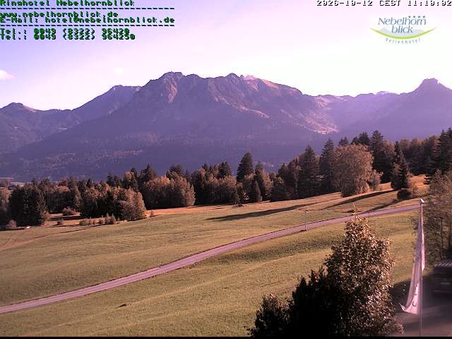Archiv Foto Webcam Nebelhornblick