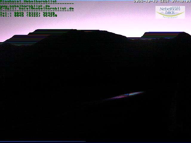 Archiv Foto Webcam Nebelhornblick