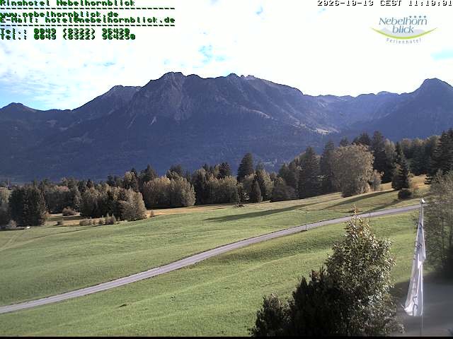 Archiv Foto Webcam Nebelhornblick
