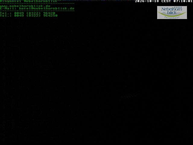 Archiv Foto Webcam Nebelhornblick