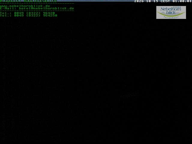 Archiv Foto Webcam Nebelhornblick