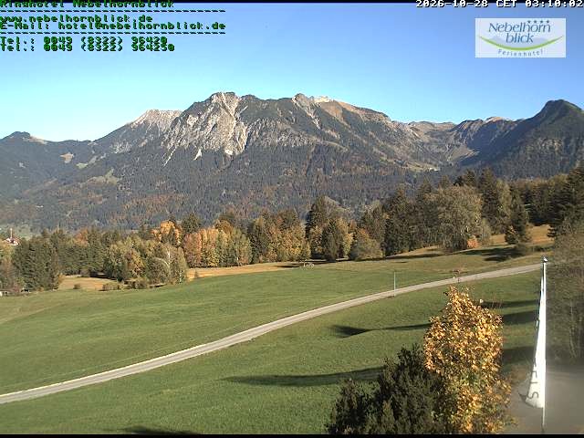 Archiv Foto Webcam Nebelhornblick