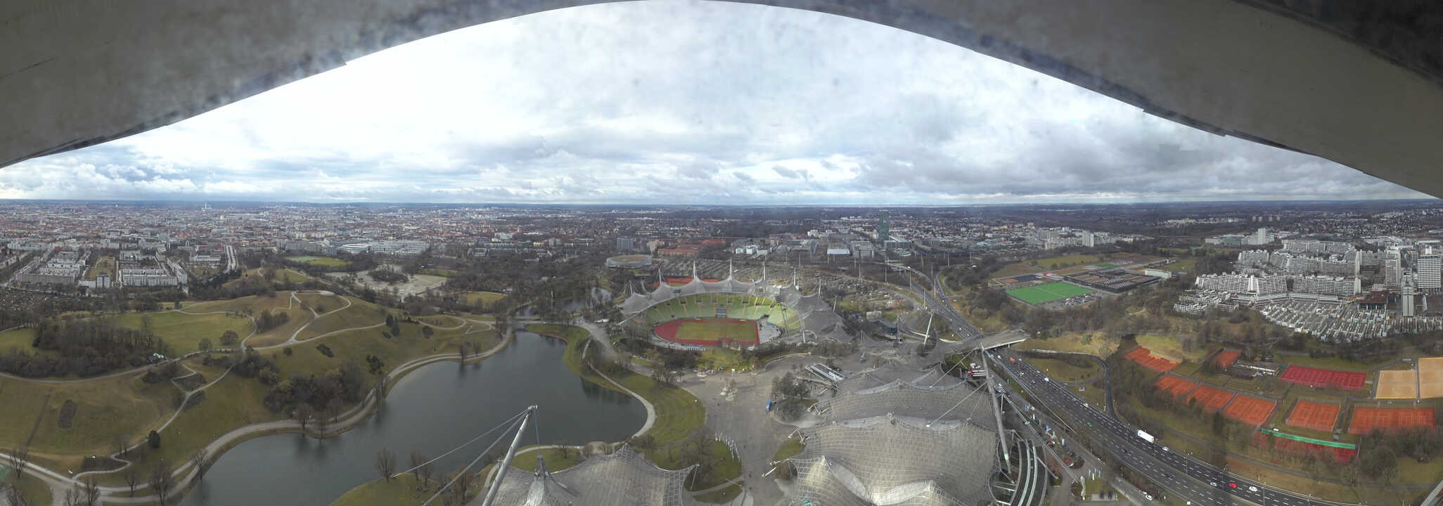 Archived image Webcam Munich - Olympic Parc and Stadium