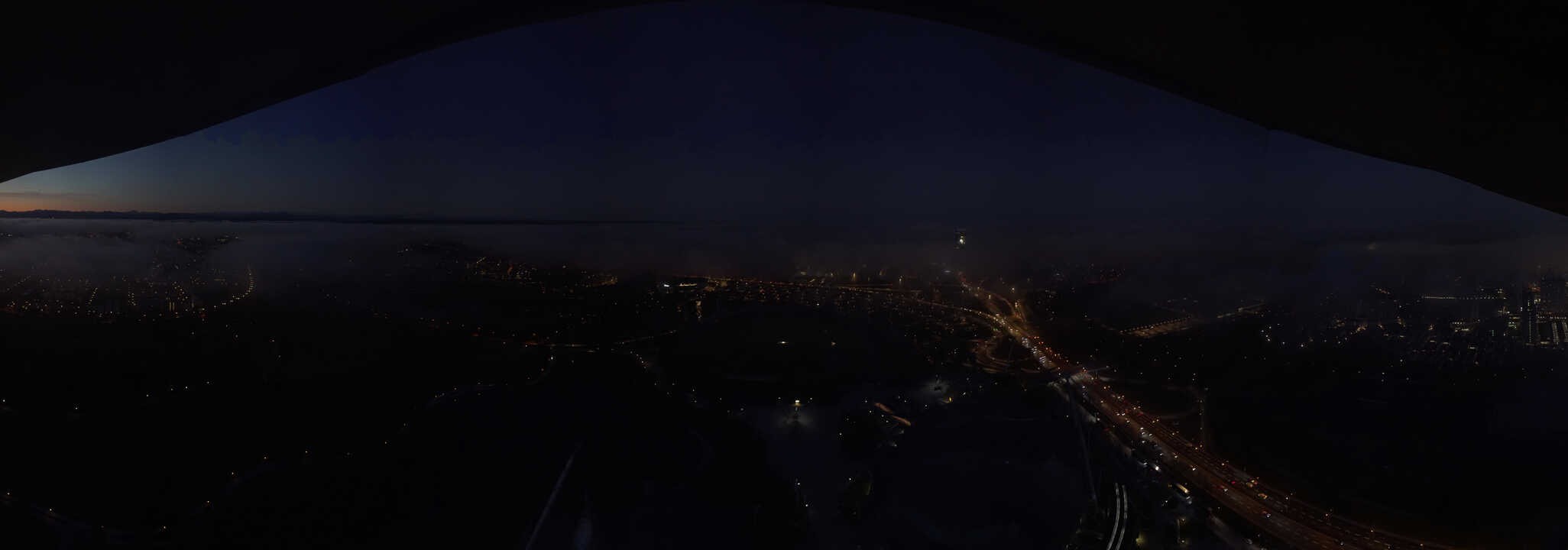 Archiv Foto Webcam München: Panorama Olympiastadion und Olympiapark