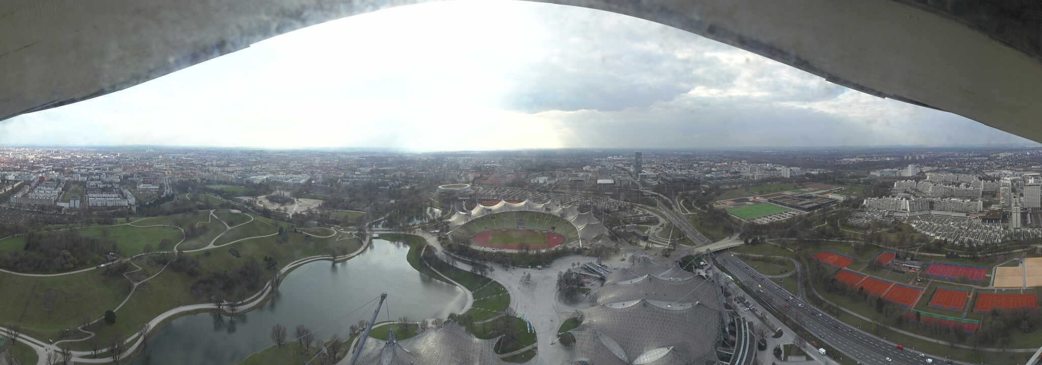 Archived image Webcam Munich - Olympic Parc and Stadium