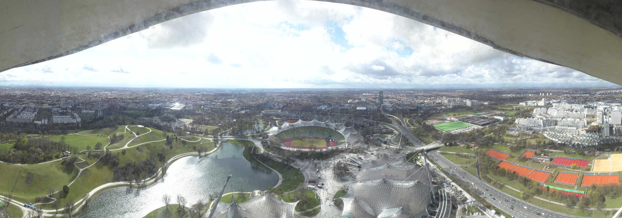 Archived image Webcam Munich - Olympic Parc and Stadium
