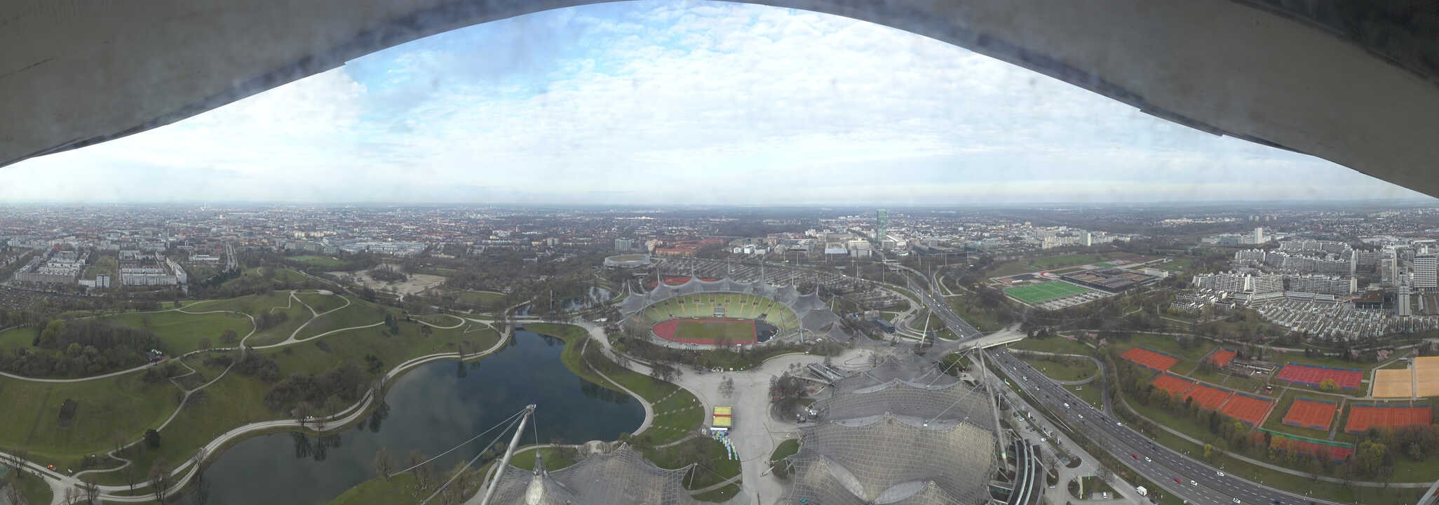 Archived image Webcam Munich - Olympic Parc and Stadium