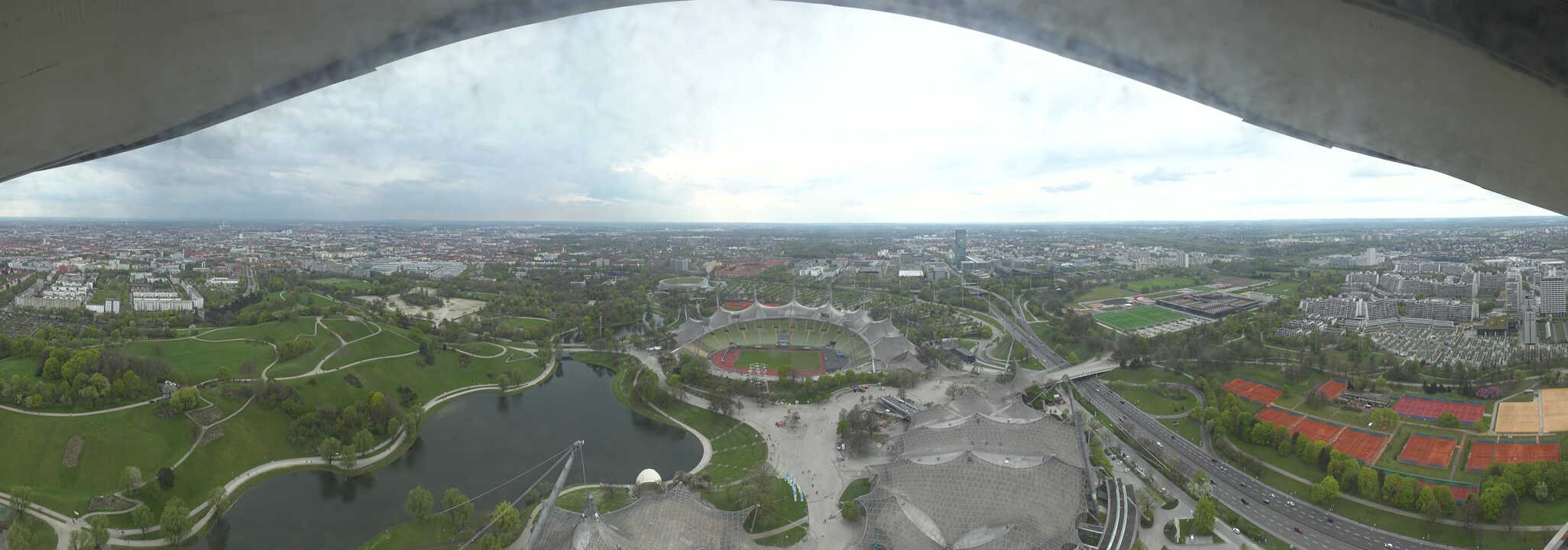 Archived image Webcam Munich - Olympic Parc and Stadium