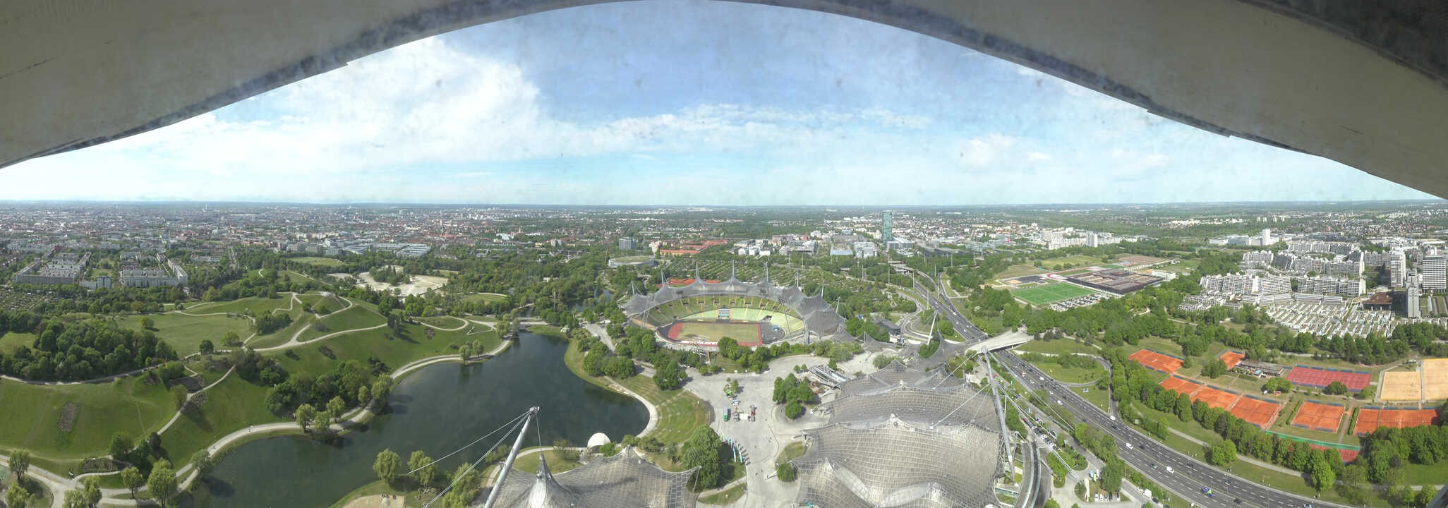 Archived image Webcam Munich - Olympic Parc and Stadium