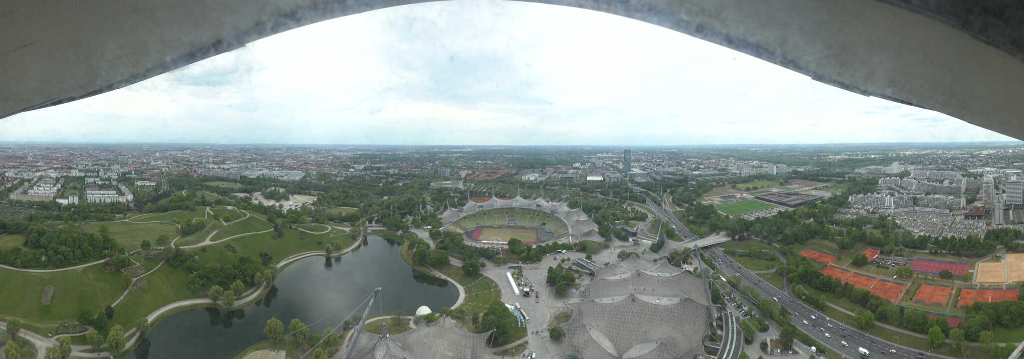 Archived image Webcam Munich - Olympic Parc and Stadium