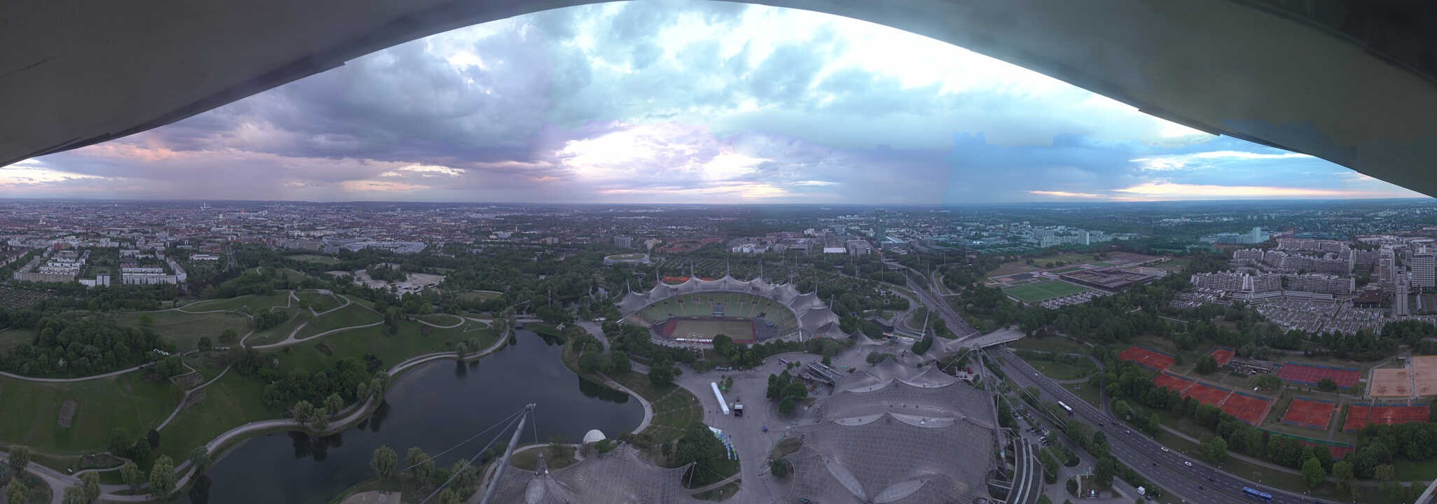 Archived image Webcam Munich - Olympic Parc and Stadium