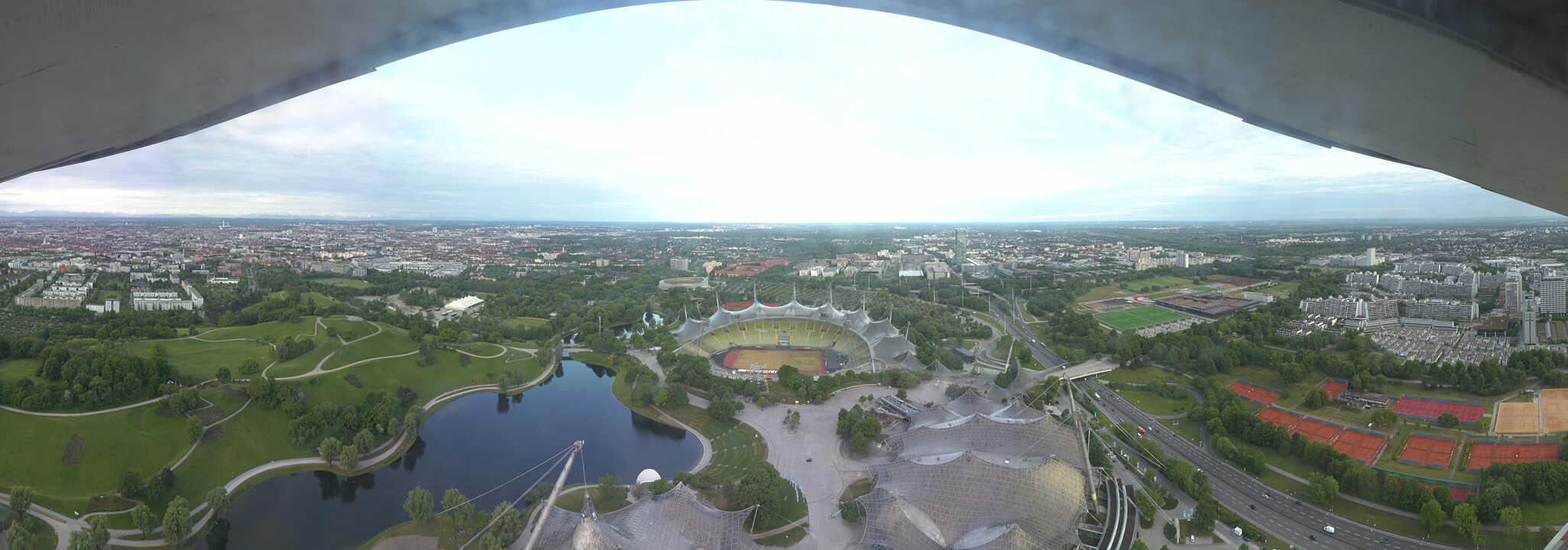 Archived image Webcam Munich - Olympic Parc and Stadium