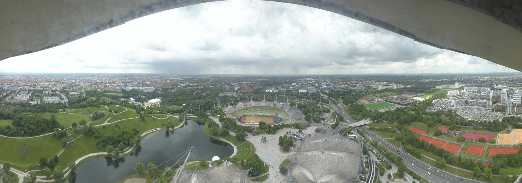 Archived image Webcam Munich - Olympic Parc and Stadium