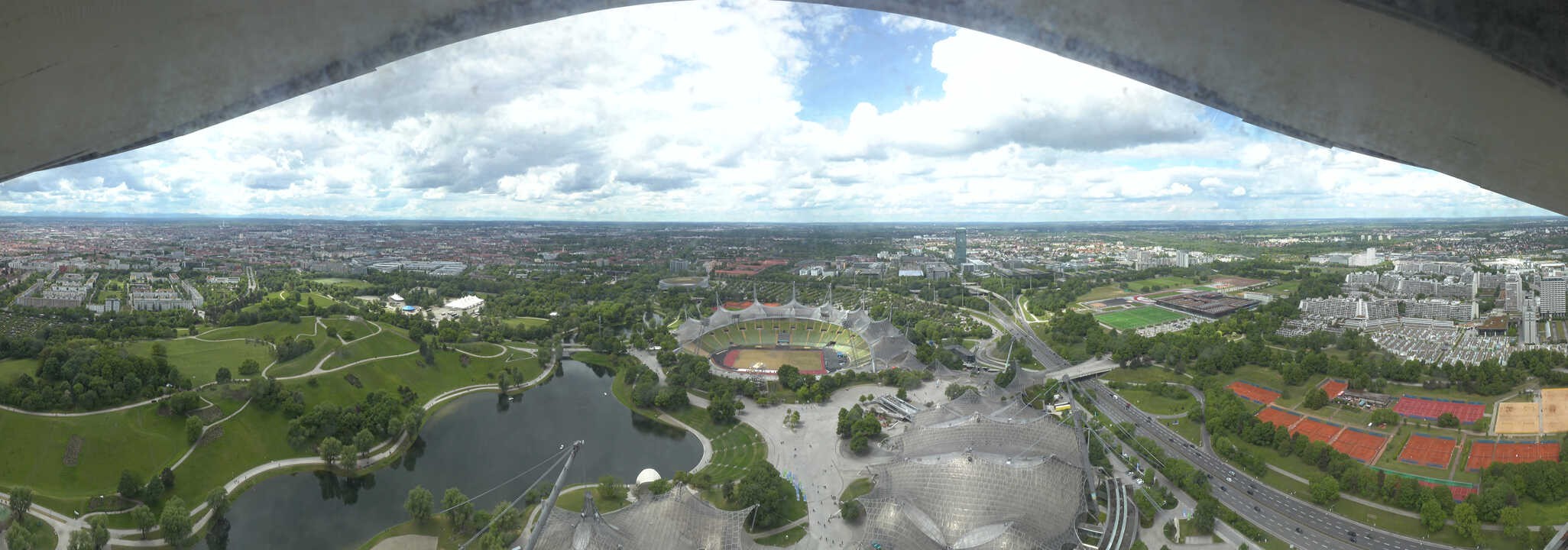 Archived image Webcam Munich - Olympic Parc and Stadium