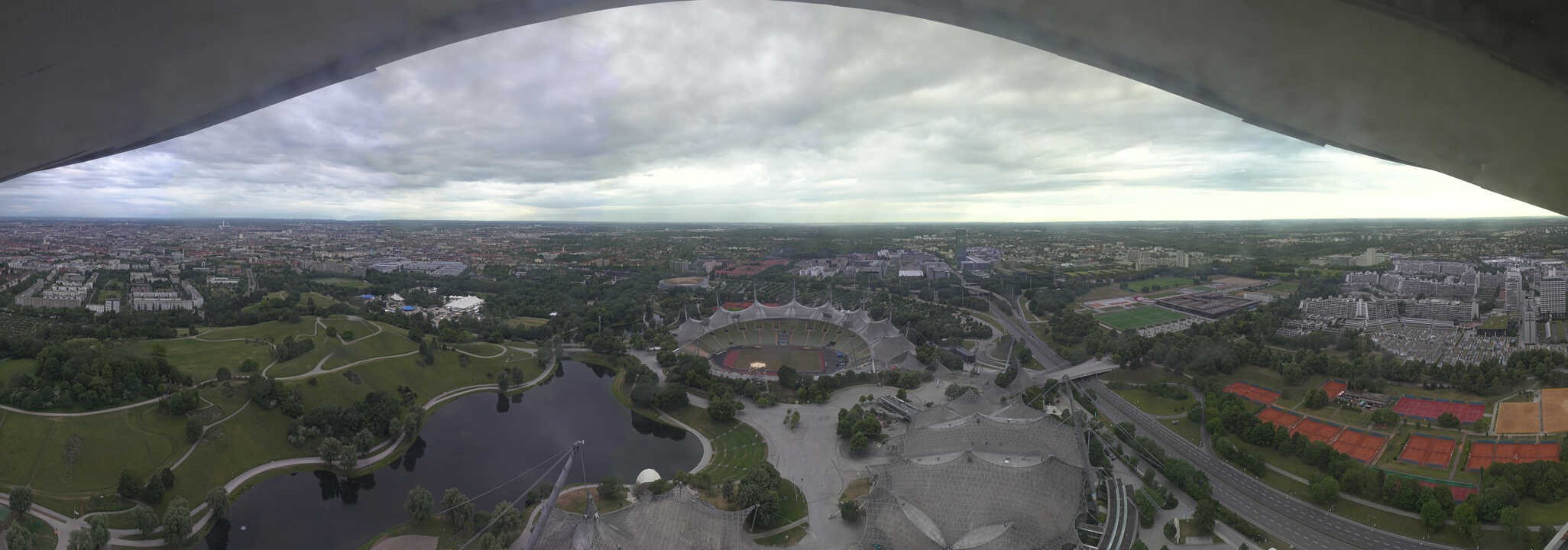 Archived image Webcam Munich - Olympic Parc and Stadium