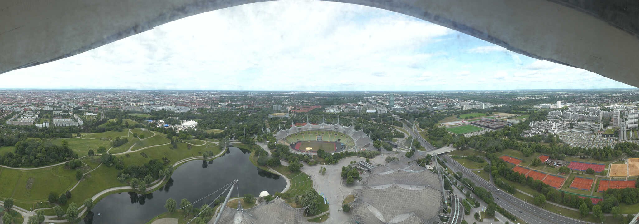 Archived image Webcam Munich - Olympic Parc and Stadium