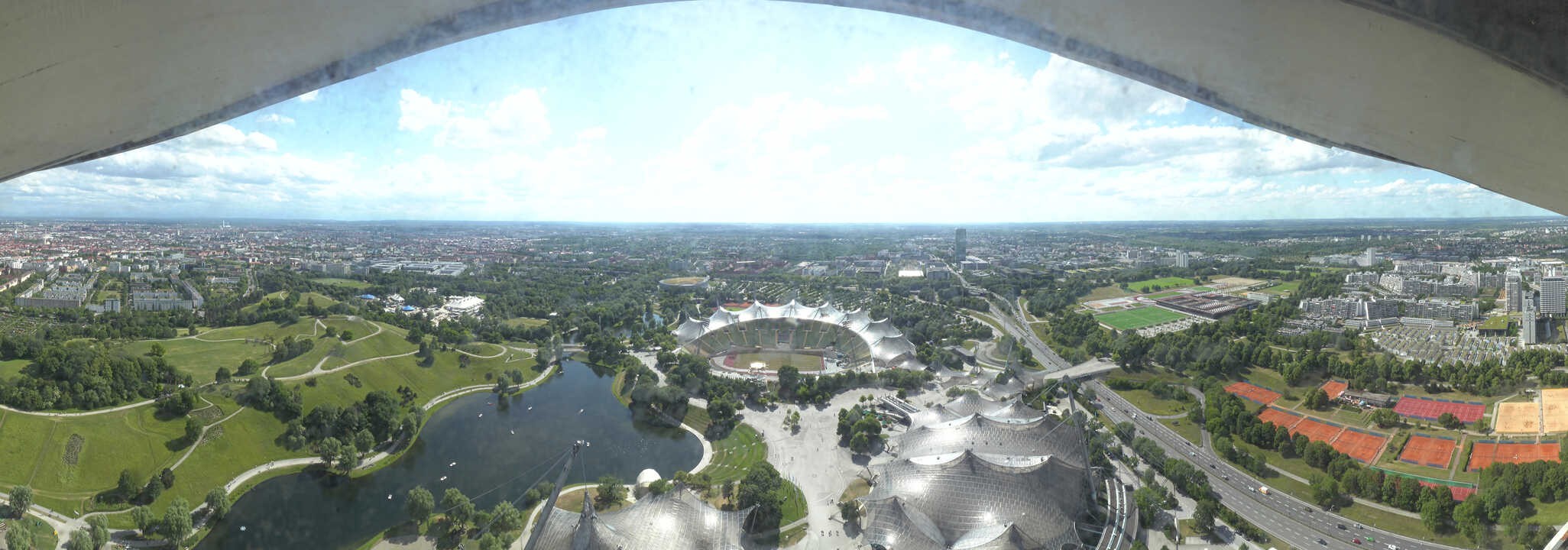 Archived image Webcam Munich - Olympic Parc and Stadium
