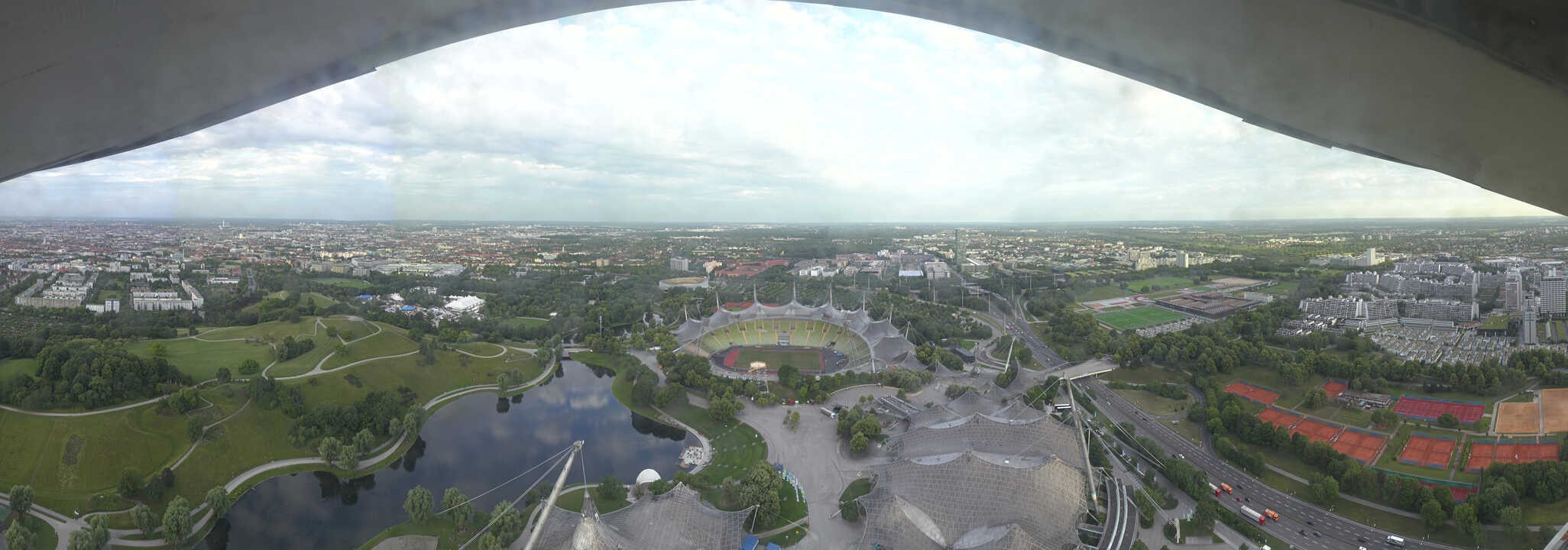Archived image Webcam Munich - Olympic Parc and Stadium