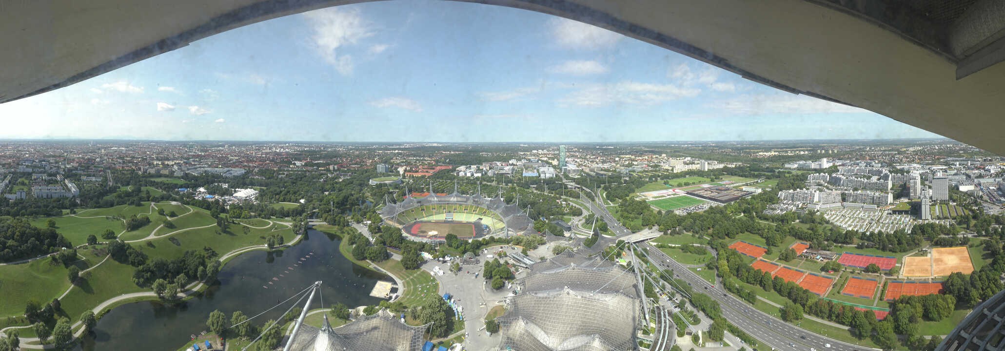 Archived image Webcam Munich - Olympic Parc and Stadium