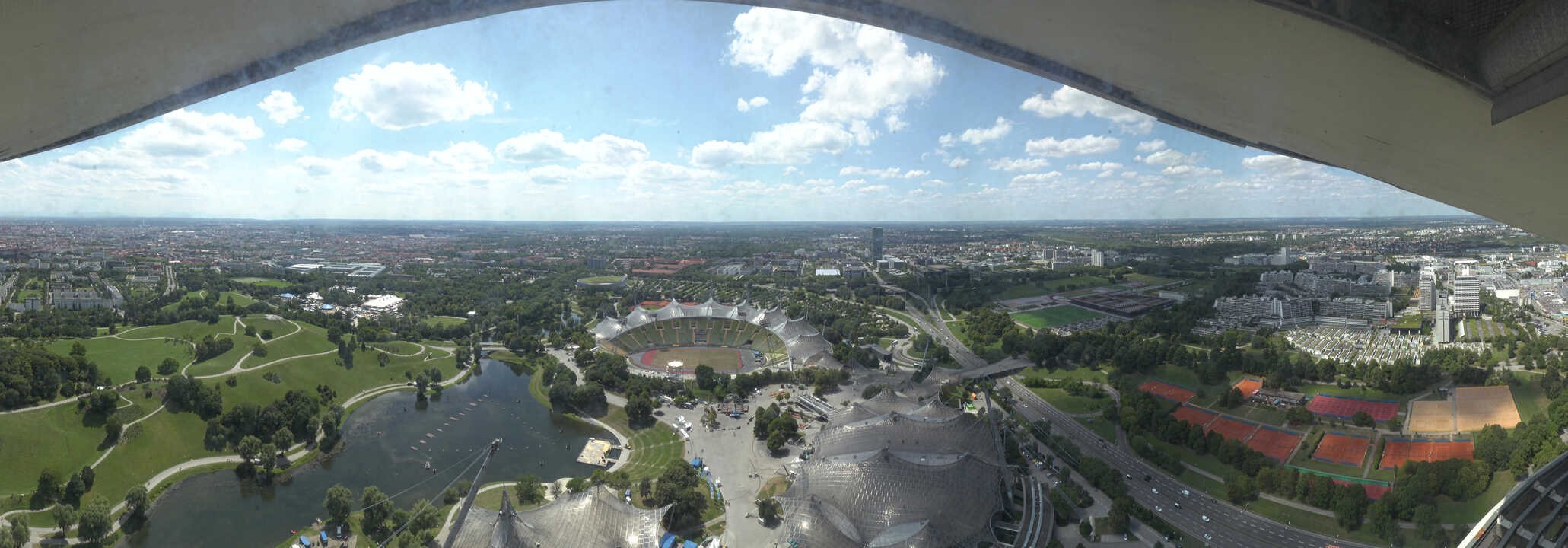 Archived image Webcam Munich - Olympic Parc and Stadium