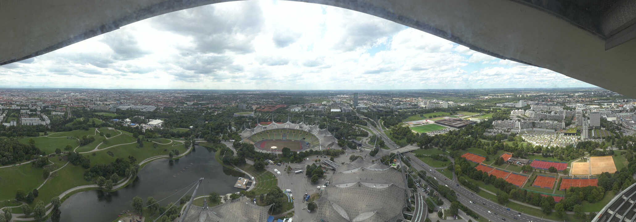 Archived image Webcam Munich - Olympic Parc and Stadium