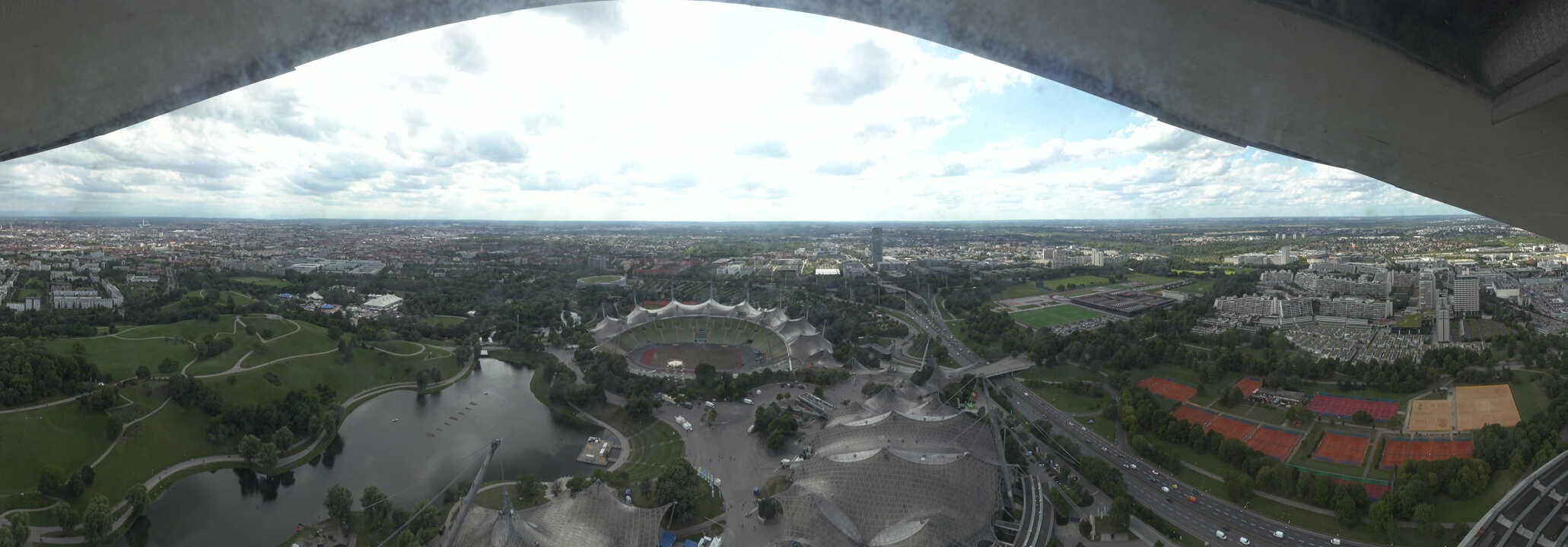 Archived image Webcam Munich - Olympic Parc and Stadium
