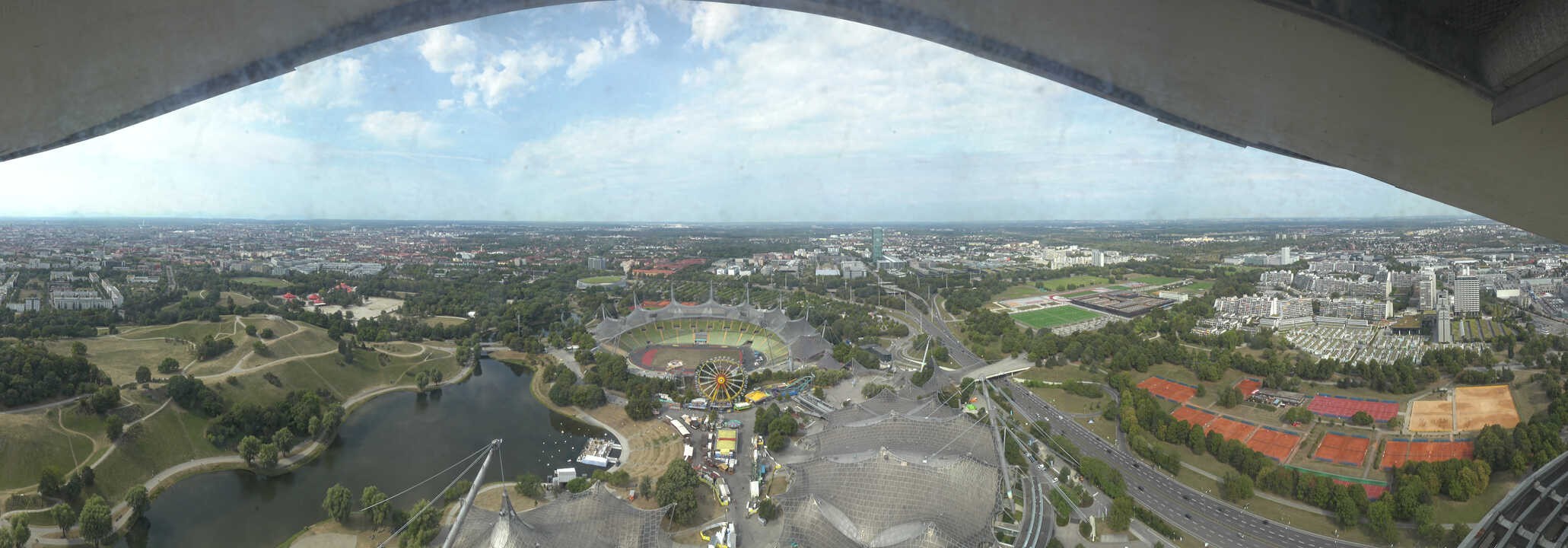 Archived image Webcam Munich - Olympic Parc and Stadium
