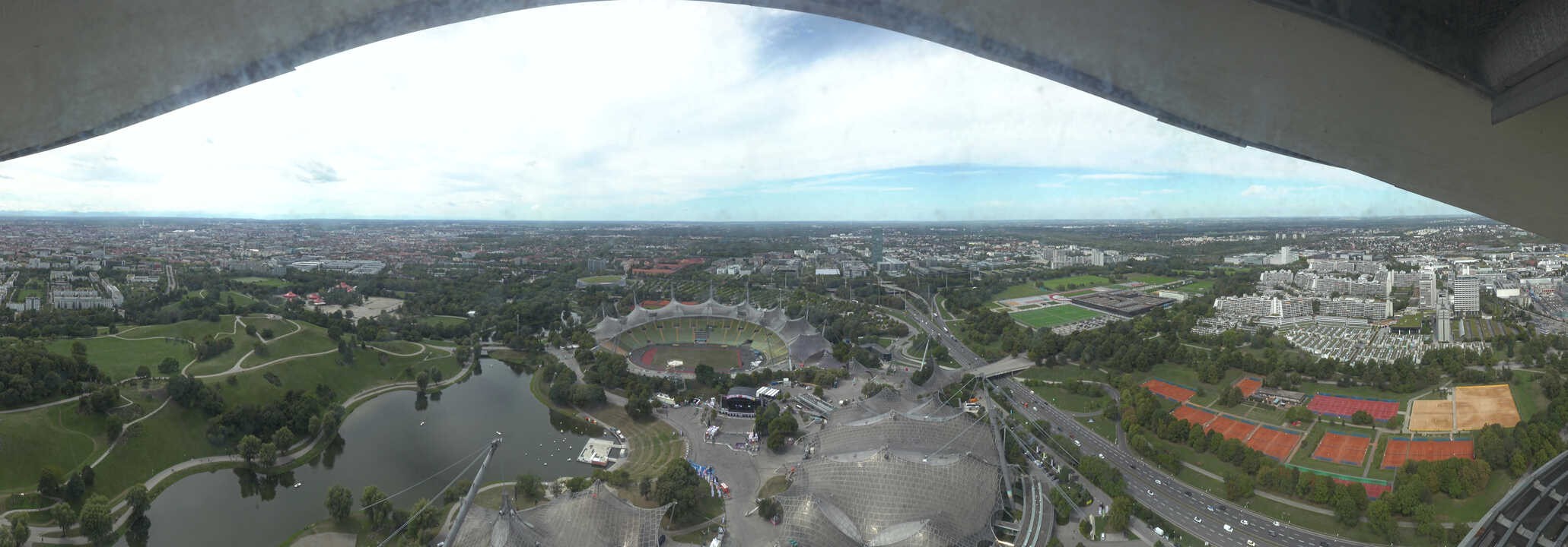 Archived image Webcam Munich - Olympic Parc and Stadium
