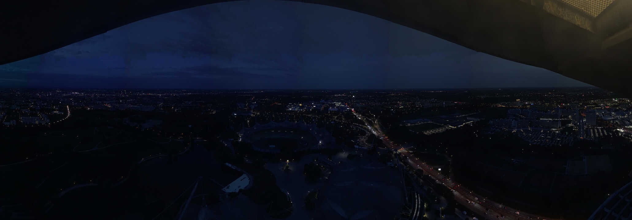 Archiv Foto Webcam München: Panorama Olympiastadion und Olympiapark