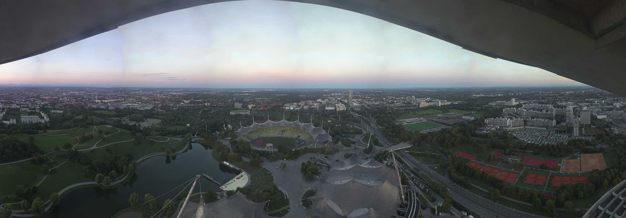 Archived image Webcam Munich - Olympic Parc and Stadium