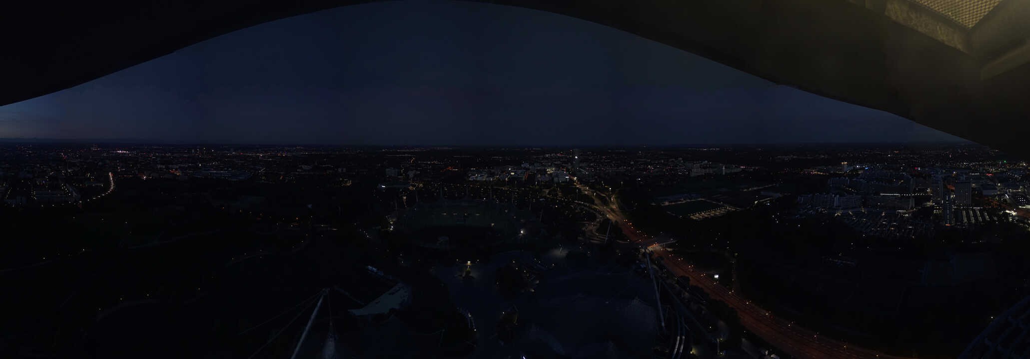 Archiv Foto Webcam München: Panorama Olympiastadion und Olympiapark