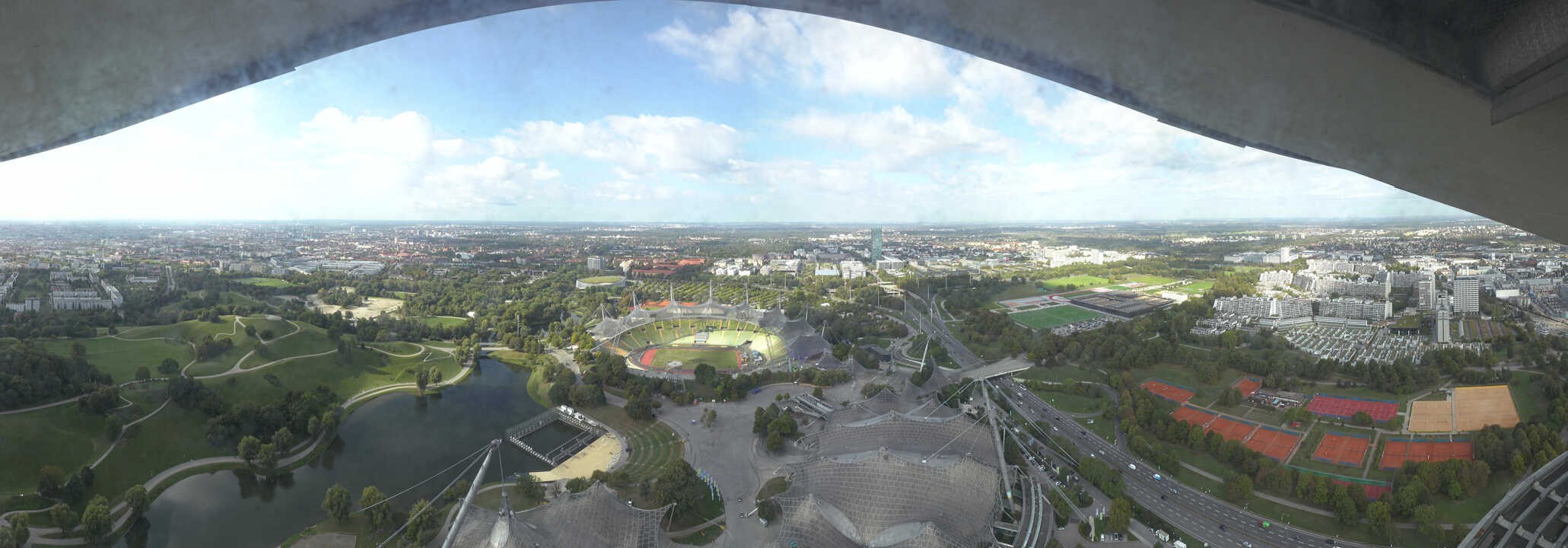 Archived image Webcam Munich - Olympic Parc and Stadium